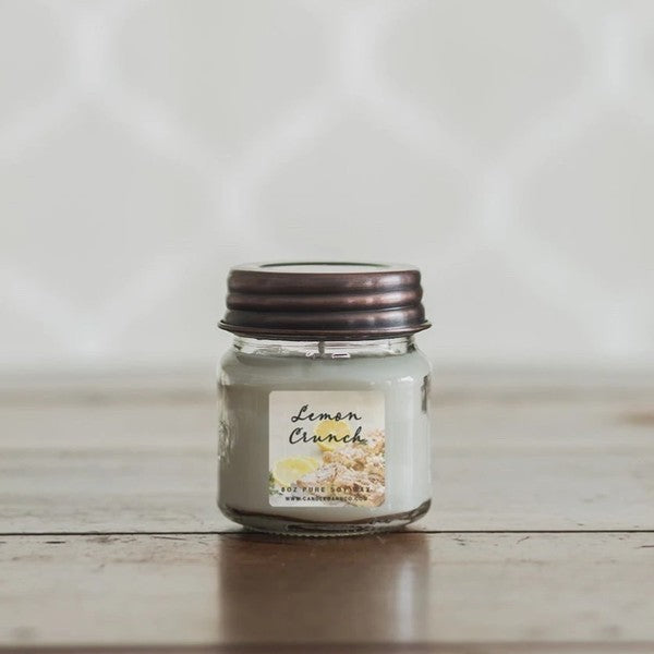 Lemon Crunch 8oz Mason Pure Soy Candle