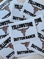 Leopard Cattle Head Yellowstone Dutton Sticker