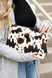 Cow Print Oversized Everyday Clutch