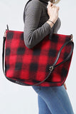 Buffalo Check Weekend Tote Bag