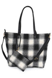 Buffalo Check Weekend Tote Bag