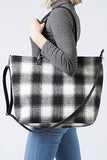 Buffalo Check Weekend Tote Bag