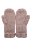 Winter Gloves Cable Knit Mittens with Fleece Lined