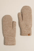 Winter Marled Knit Mittens with Cozy Lining