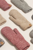 Winter Marled Knit Mittens with Cozy Lining