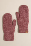 Winter Marled Knit Mittens with Cozy Lining