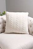 Braided Cable Knit Luxury Soft Cushion Cover