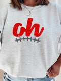 Ohio Football Stitch Gameday Crewneck Sweatshirt