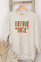 DEFINE NICE VINTAGE CHRISTMAS GRAPHIC TEE