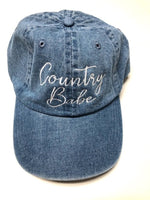 Country Baby Embroidered Denim Baseball Cap