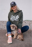 DOG MAMA BELLA CANVAS CROPPED SOFTSTYLE HOODIE