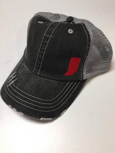 Indiana Embroidered Trucker Hat