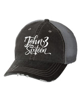 John 3 Sixteen Embroidered Trucker Hat