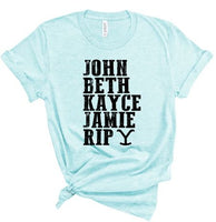 JOHN BETH KAYCE JAMIE RIP BOUTIQUE STYLE TEE