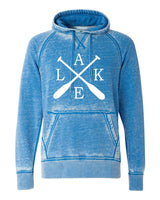 Lake with Oars Softstyle Vintage Hoodie