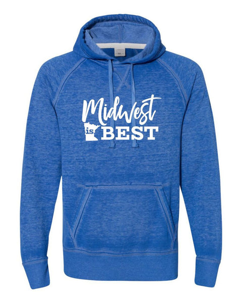 MINNESOTA MIDWEST IS BEST SOFTSTYLE VINTAGE HOODIE