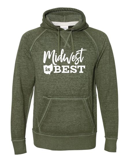 OHIO MIDWEST IS BEST SOFTSTYLE VINTAGE HOODIE