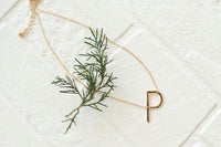 P Gold Initial Necklace