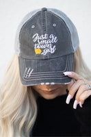 Just A Small Town Girl Iowa Embroidered Trucker Hat