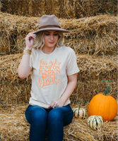 This Girl Runs on Pumpkin Spice & Jesus Graphic Boutique Style Tee