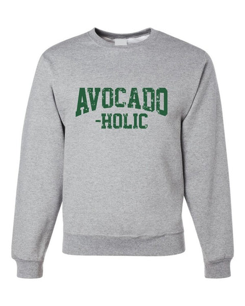 AVOCADO-HOLIC CREWNECK SWEATSHIRT