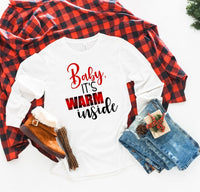 BABY IT'S WARM INSIDE LONG SLEEVE TEE