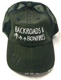 "Backroads & Bonfires" Trucker hat