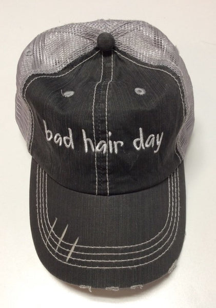 Bad Hair Day Embroidered Trucker Hat