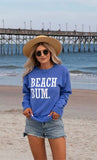 Beach Bum Comfort Wash Summer Crewneck Sweatshirt