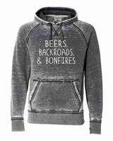 BEERS BACKROADS & BONFIRES SOFTSTYLE VINTAGE HOODIE