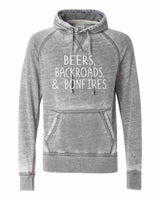 BEERS BACKROADS & BONFIRES SOFTSTYLE VINTAGE HOODIE