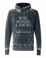 BEERS BACKROADS & BONFIRES SOFTSTYLE VINTAGE HOODIE