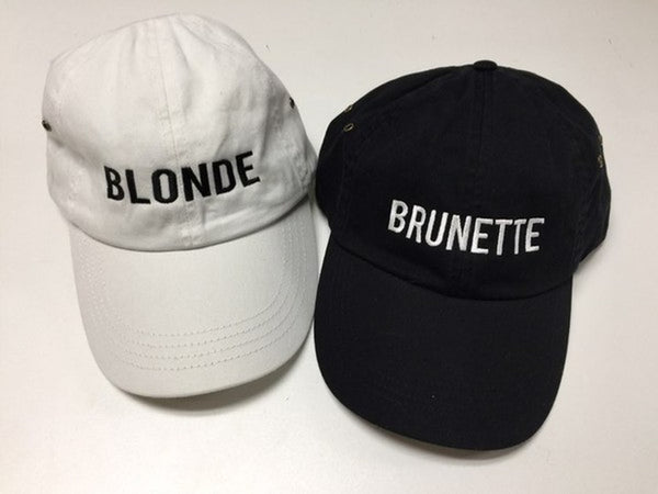 Blonde or Brunette Embroidered Twill Baseball Cap