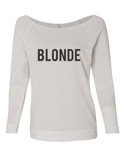 BLONDE RAGLAN CREWNECK