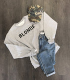 BLONDE CREWNECK SWEATSHIRT