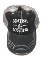 Boating & Boozing Embroidered Trucker Hat