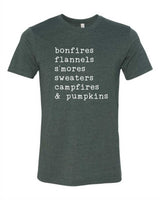 bonfires flannels s'mores... Softstyle Tee