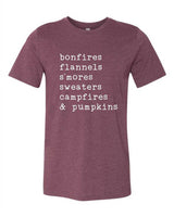 bonfires flannels s'mores... Softstyle Tee