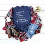 bonfires flannels s'mores... Softstyle Tee