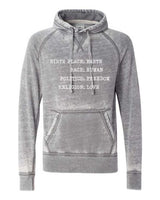 BIRTHPLACE: EARTH RACE: HUMAN POLITICS: FREEDOM RELIGION: LOVE VINTAGE HOODIE