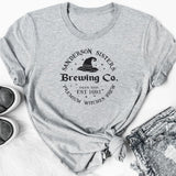 SANDERSON SISTERS BREWING CO, EST. 1693 CREW NECK SHORT SLEEVE GRAPHIC TEE