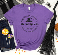 SANDERSON SISTERS BREWING CO, EST. 1693 CREW NECK SHORT SLEEVE GRAPHIC TEE