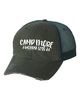 Camp More Worry Less Embroidered Trucker Hat