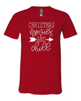 CHRISTMAS MUSIC AND CHILL V NECK TEE