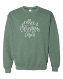 COFFEE AND CHRISTMAS CHEER HOLIDAY CREWNECK SWEATSHIRT