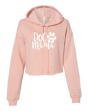 DOG MAMA BELLA CANVAS CROPPED SOFTSTYLE HOODIE