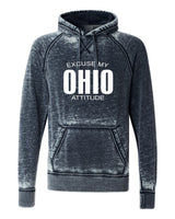 EXCUSE MY OHIO ATTITUDE SOFTSTYLE VINTAGE HOODIE