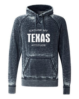 EXCUSE MY TEXAS ATTITUDE SOFTSTYLE VINTAGE HOODIE