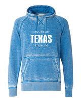 EXCUSE MY TEXAS ATTITUDE SOFTSTYLE VINTAGE HOODIE