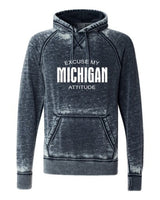 EXCUSE MY MICHIGAN ATTITUDE VINTAGE SUMMER HOODIE